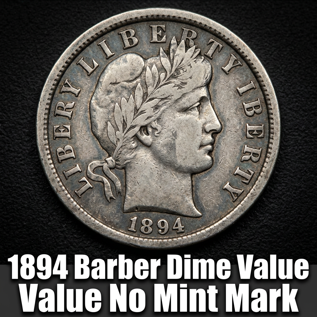 1894 Barber Dime Value with No Mint Mark What Is It Worth Today