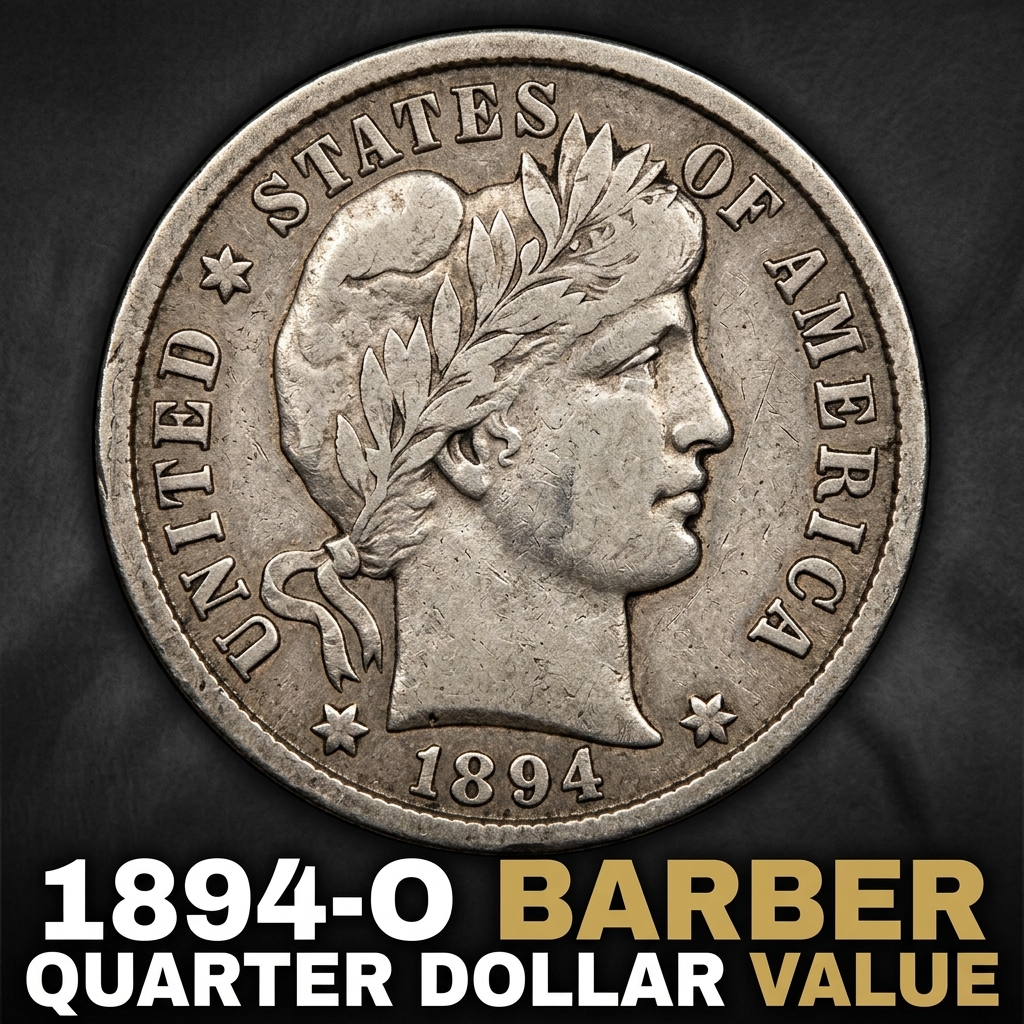1894-O Barber Quarter Dollar Value and What It's Really Worth Today