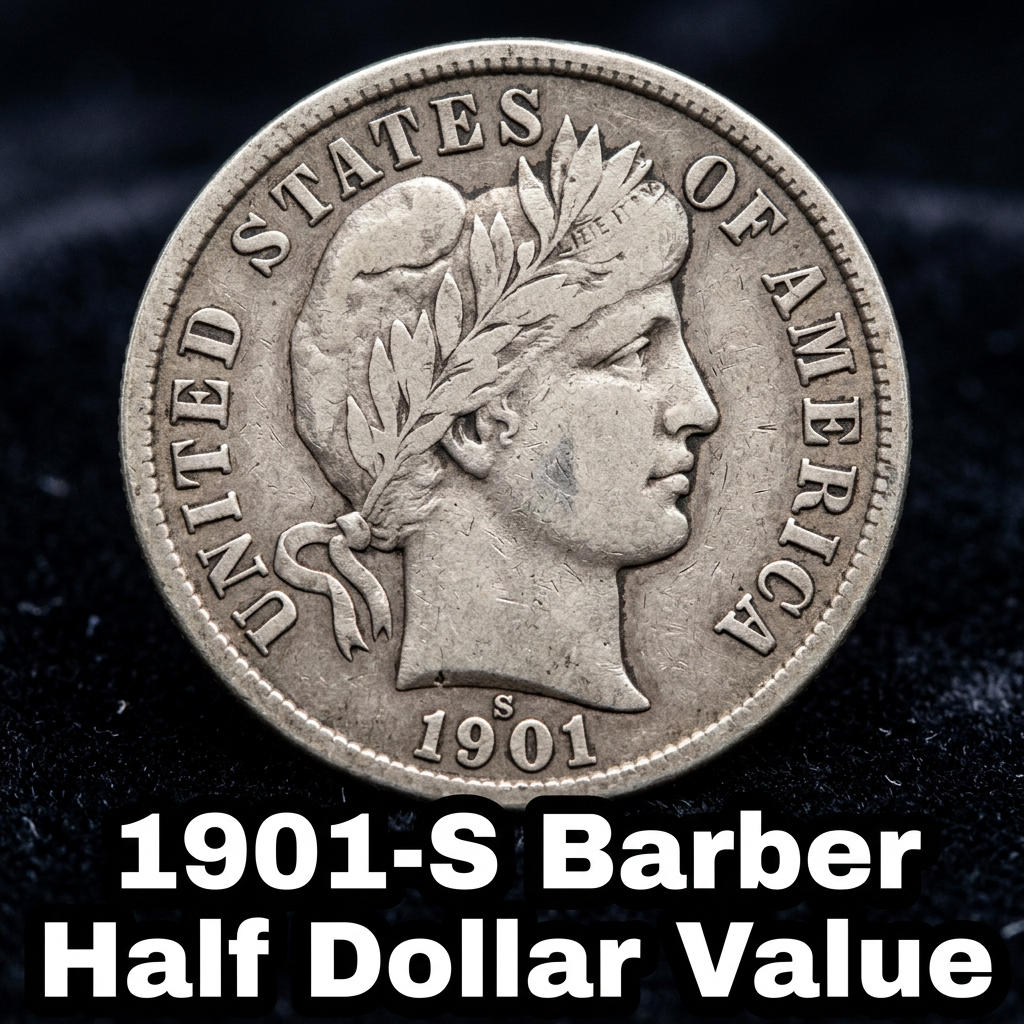 1901-S Barber Half Dollar Value How Much Is It Worth Today