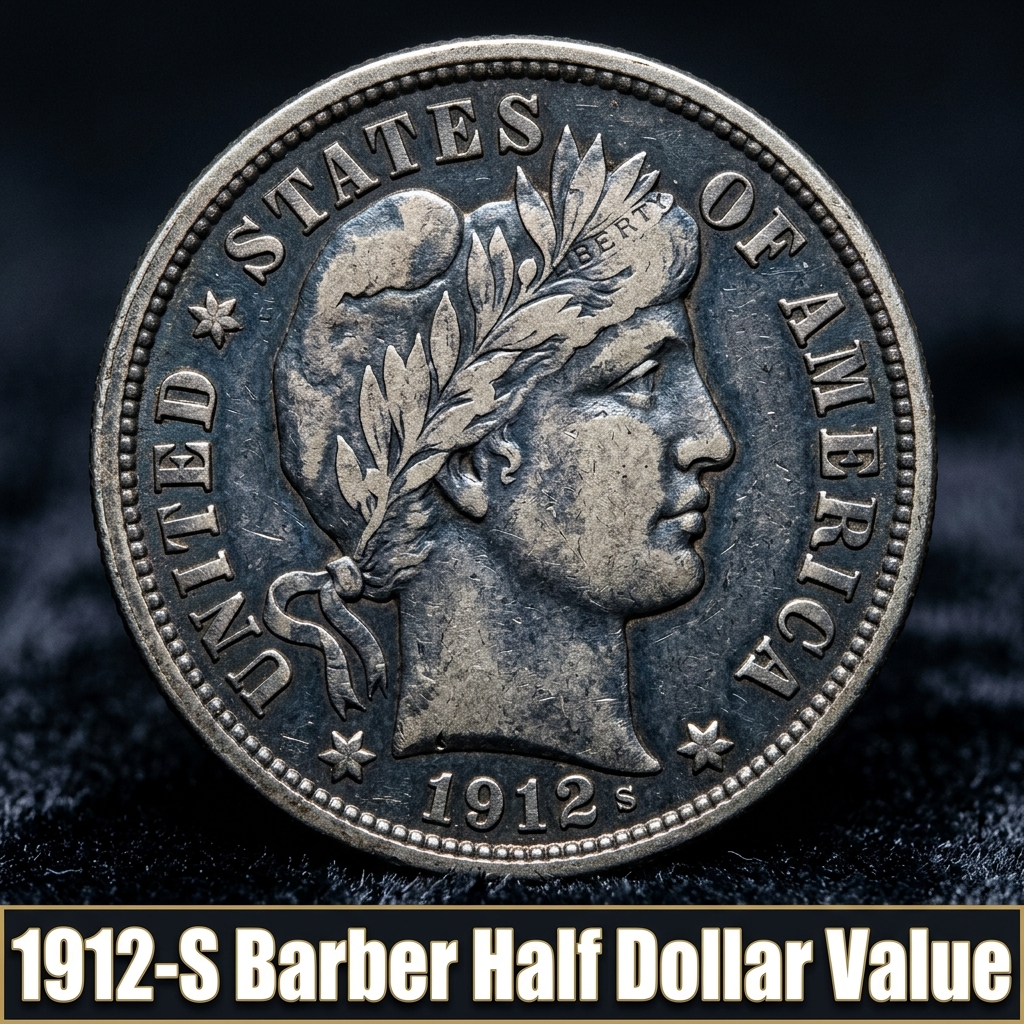 1912-S Barber Half Dollar Value and What It Could Be Worth Today