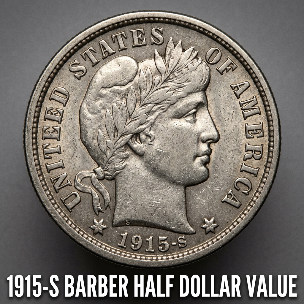 1915-S Barber Half Dollar Value — What This Old Silver Coin Is Worth Today