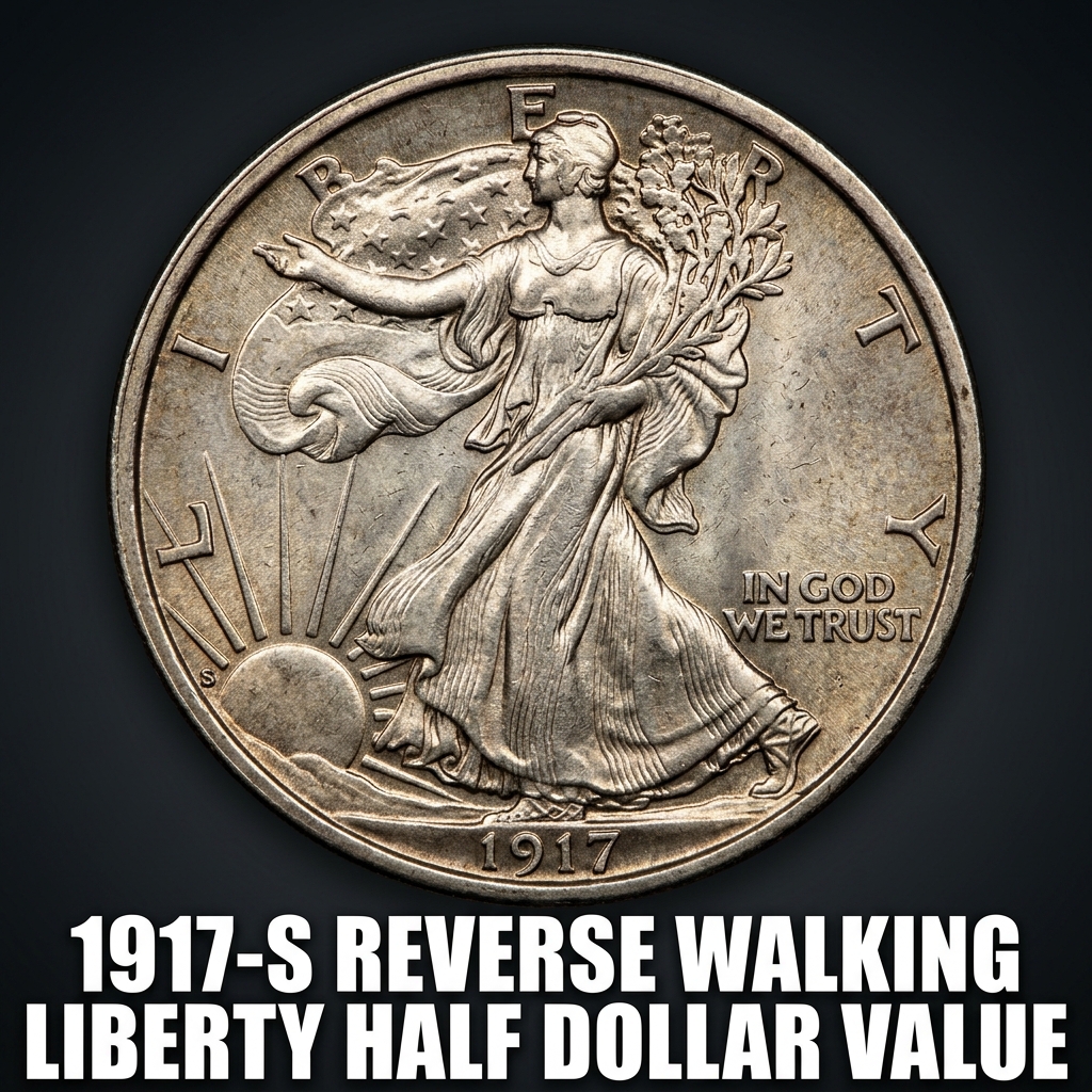1917-S Reverse Walking Liberty Half Dollar Value and What Yours Might Be Worth