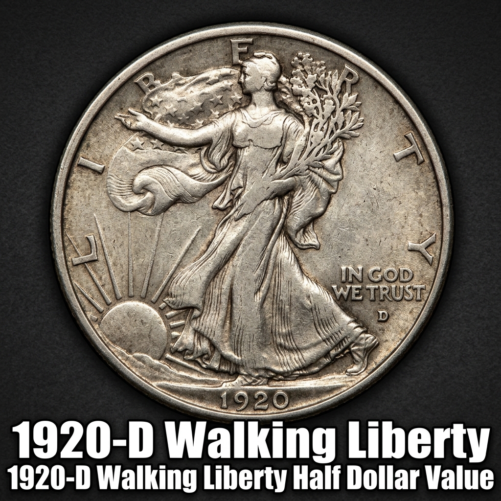 1920-D Walking Liberty Half Dollar Value What Is It Worth Today