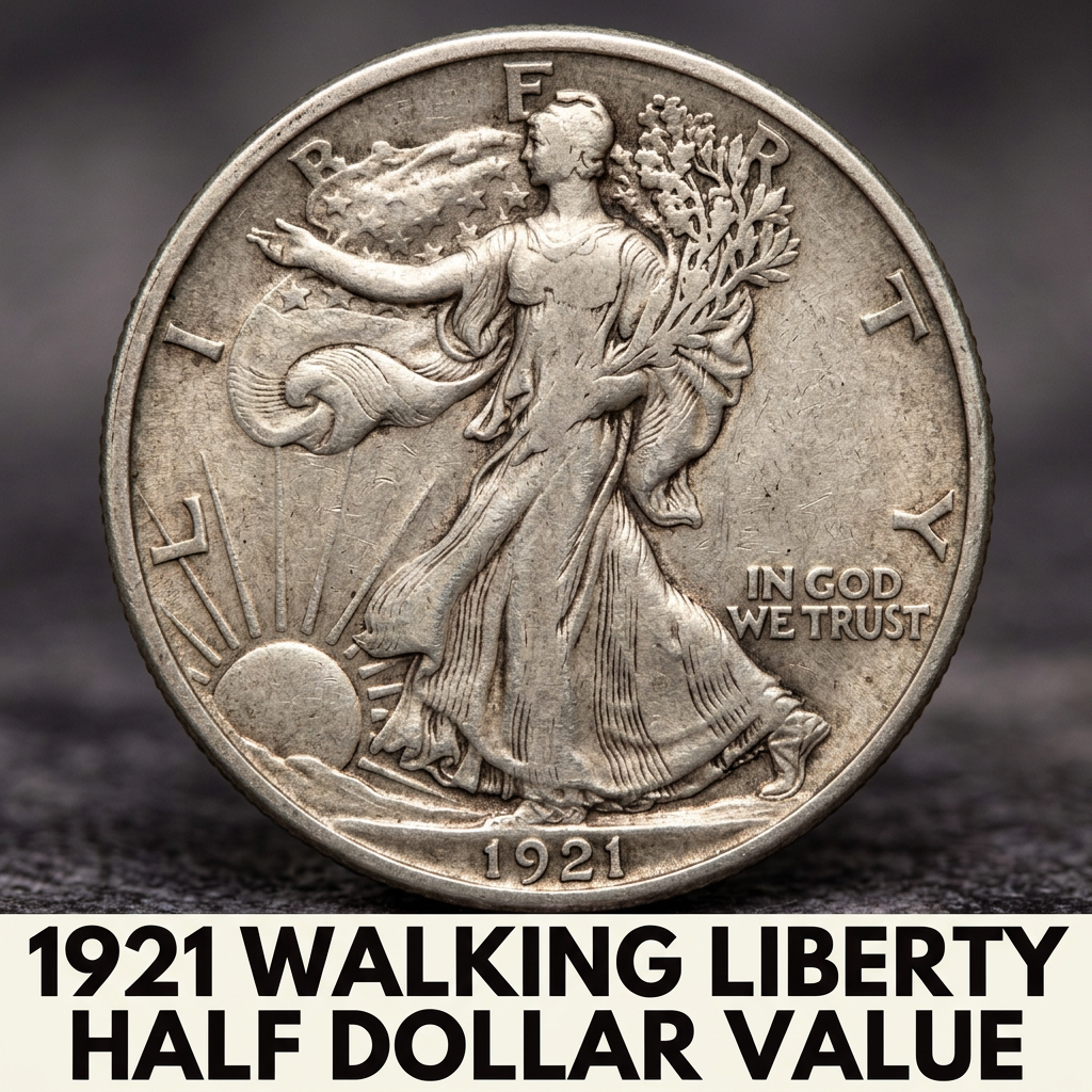1921 Walking Liberty Half Dollar Value What This Classic Silver Coin Is Worth Today
