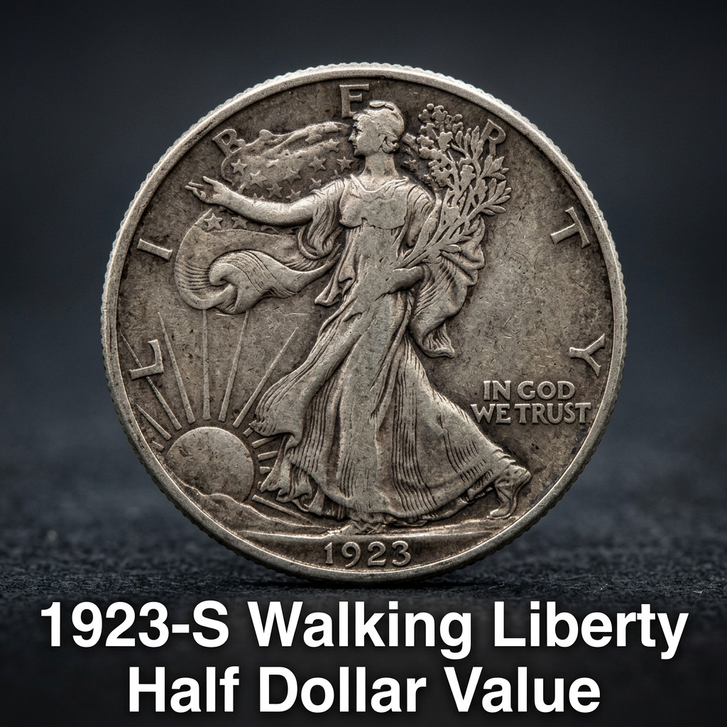 1923-S Walking Liberty Half Dollar Value Guide What Is It Worth Today
