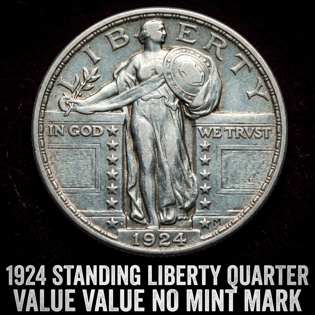 1924 Standing Liberty Quarter Value with No Mint Mark What Is It Worth
