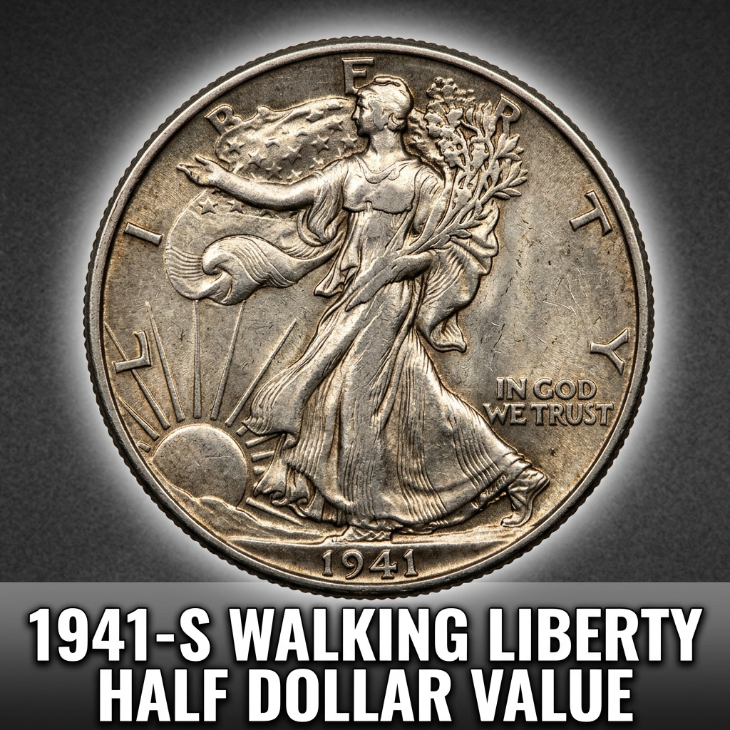 1941-S Walking Liberty Half Dollar Value What Is This Silver Coin Worth Today