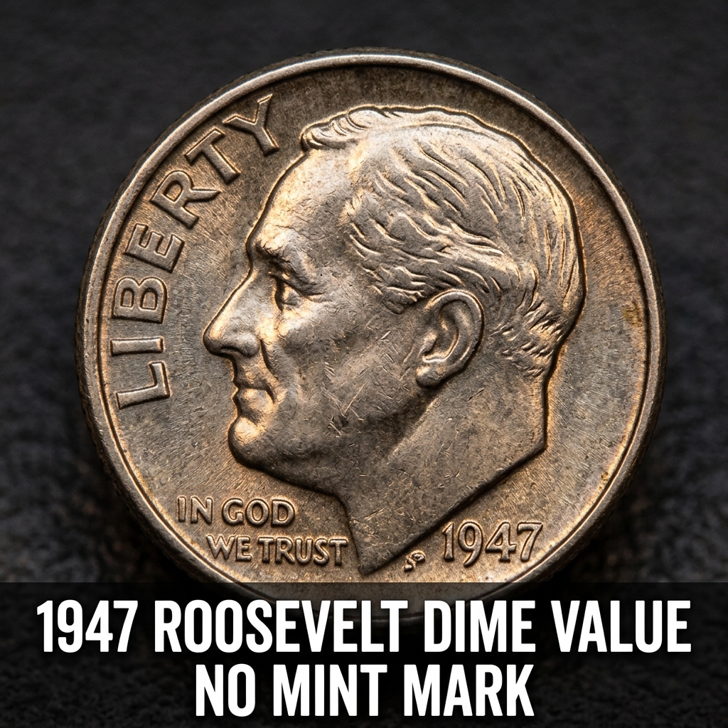 1947 Roosevelt Dime Value No Mint Mark What It's Worth Today