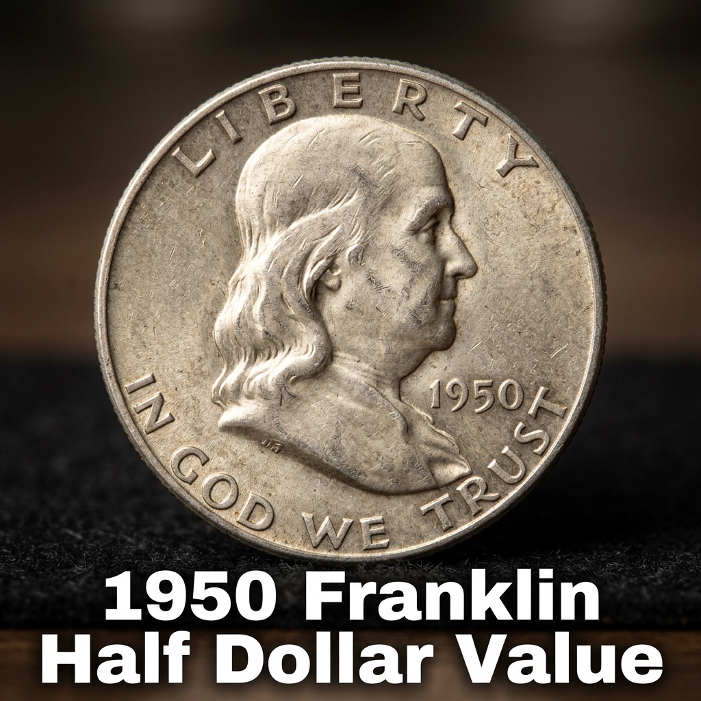 1950 Franklin Half Dollar Value and What It's Worth Today