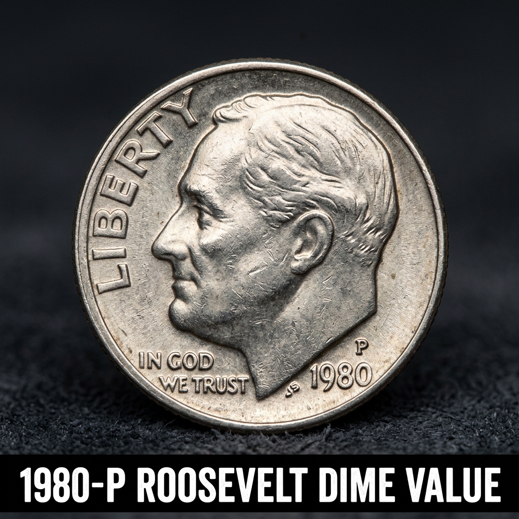 1980-P Roosevelt Dime Value How Much Is It Really Worth