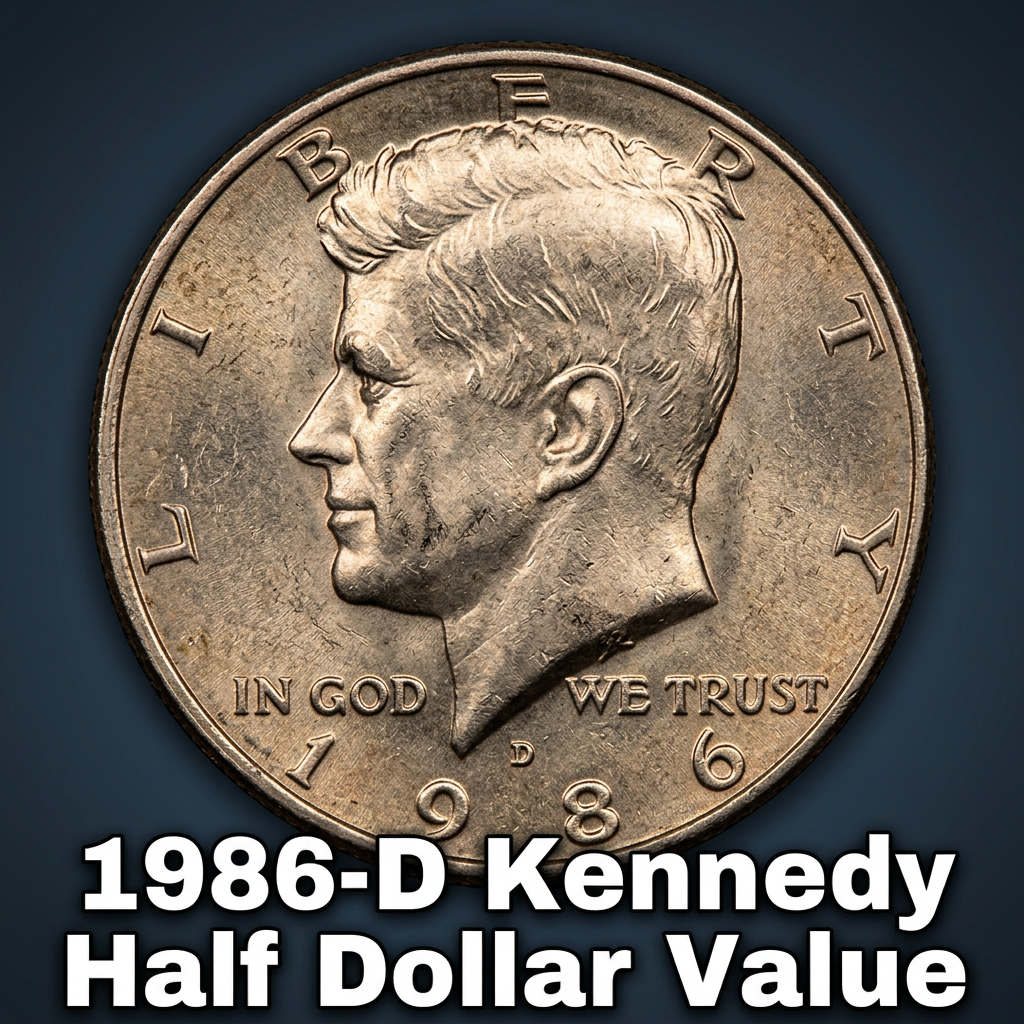 1986-D Kennedy Half Dollar Value and What It’s Worth Today