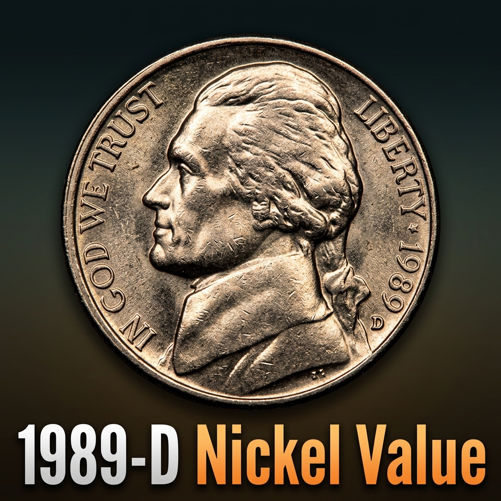 1989-D Jefferson Nickel Value and What It's Worth Today