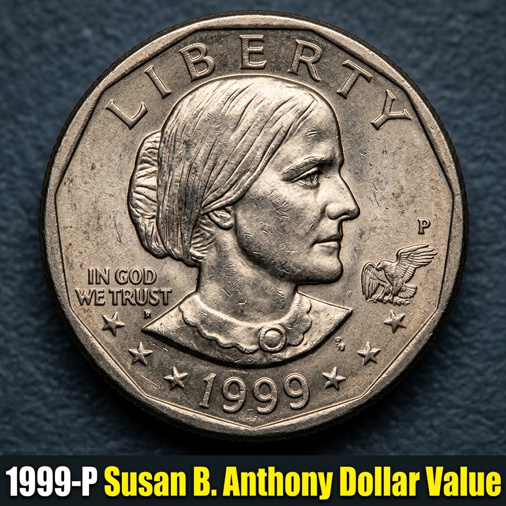 1999-P Susan B. Anthony Dollar Value and What It's Worth Today