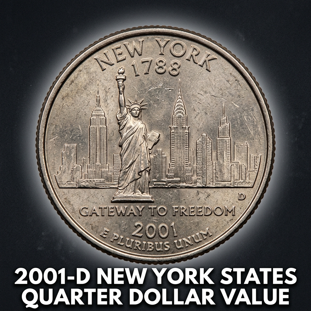 2001-D New York State Quarter Dollar Value and What It’s Worth Today