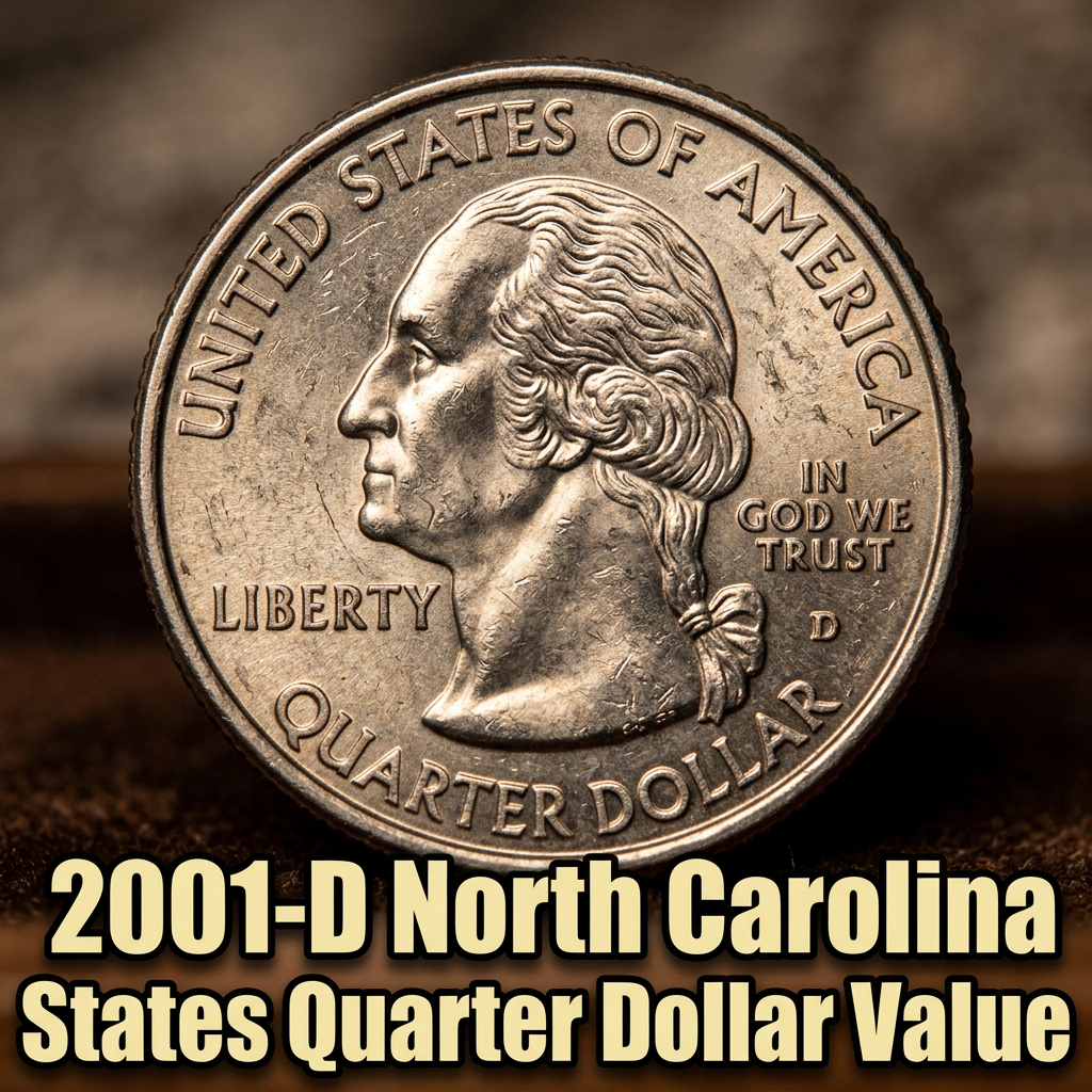 2001-D North Carolina State Quarter Value Guide What It's Worth Today