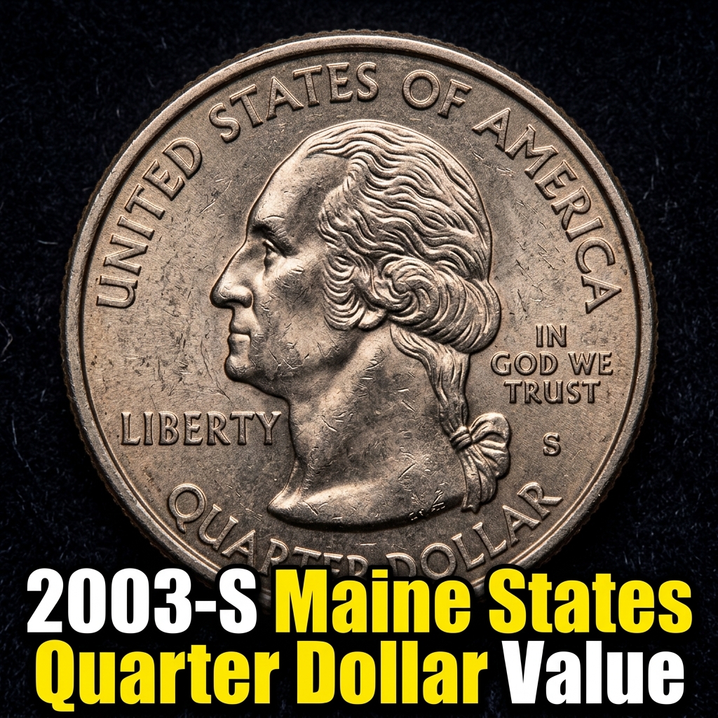 2003-S Maine State Quarter Dollar Value Guide How Much Is It Worth Today