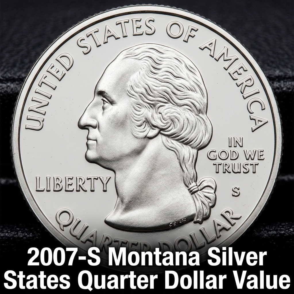2007-S Montana Silver State Quarter Dollar Value and What It’s Worth Today
