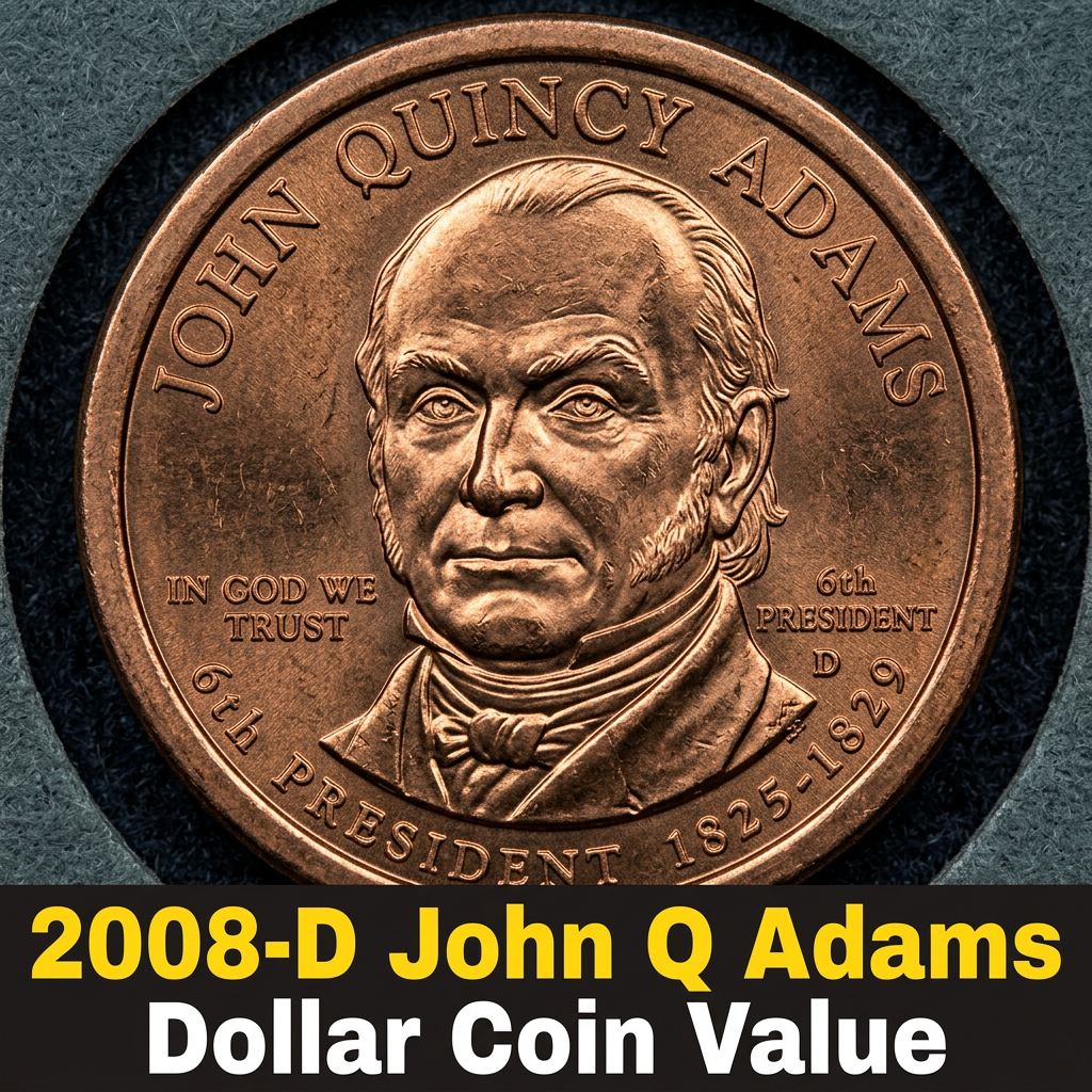 2008-D John Q Adams Dollar Coin Value — What It’s Really Worth and Why Collectors Care