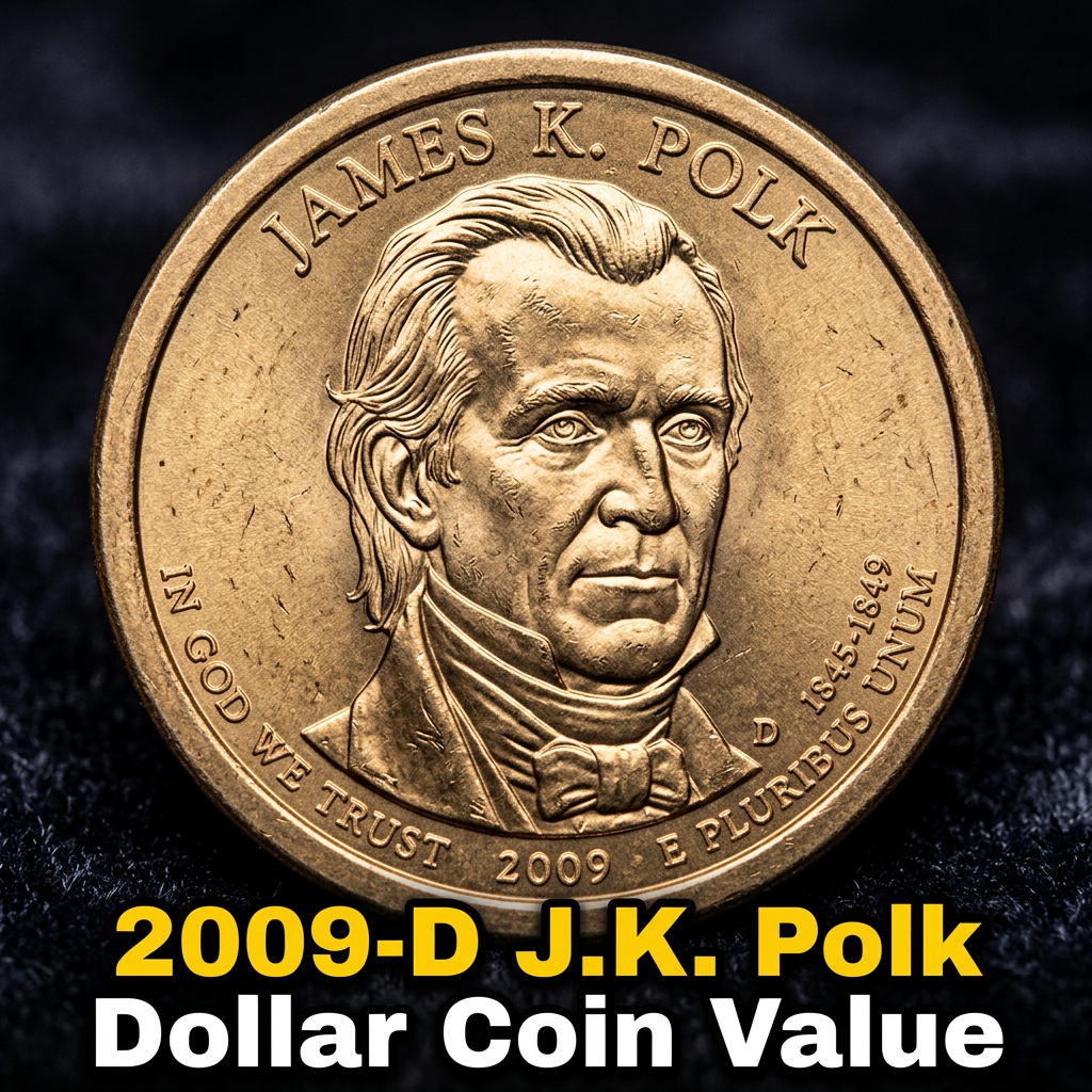 2009-D James K. Polk Dollar Coin Value and What It’s Worth Today