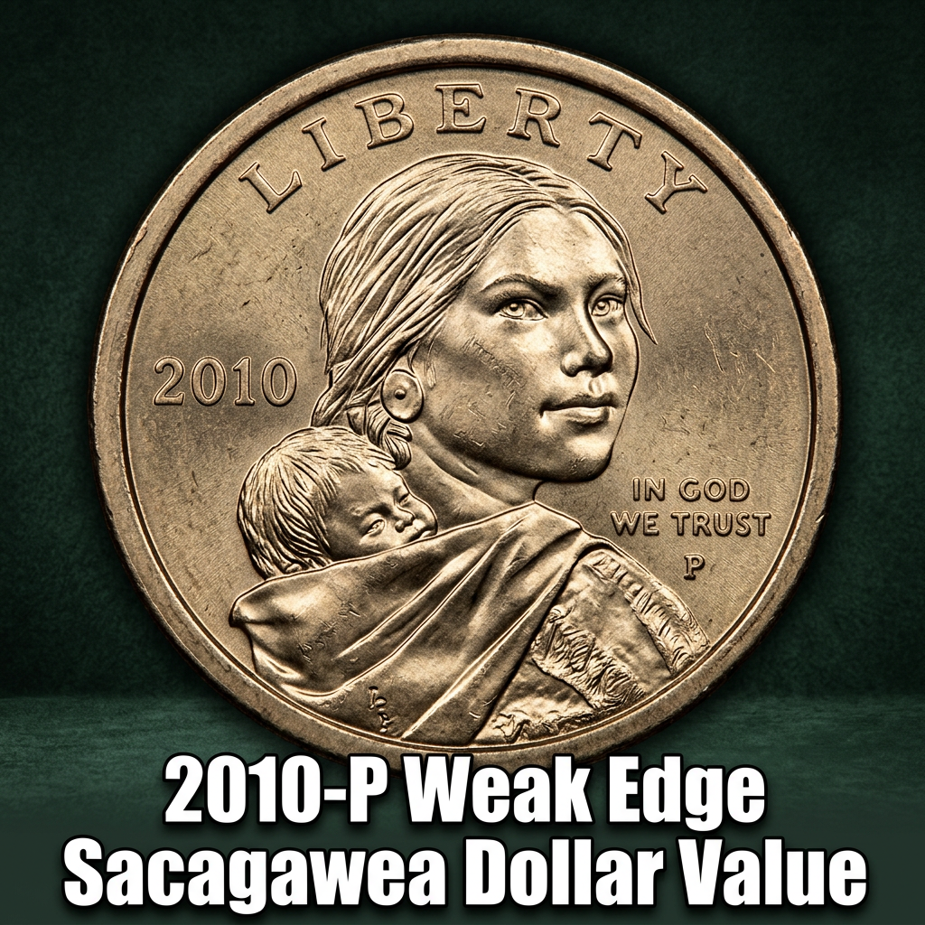 2010-P Weak Edge Lettering Sacagawea Dollar Value and What Makes It Special