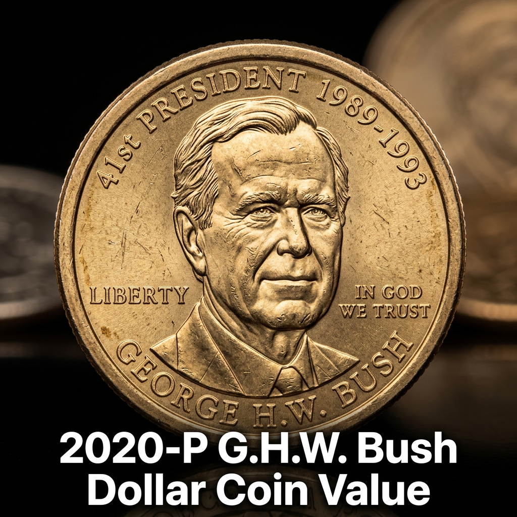 2020-P G.H.W. Bush Dollar Coin Value and What It’s Worth Today